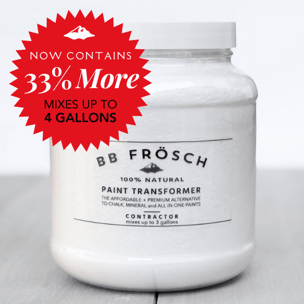 BB Frosch All in One Paint Transformer | Paint Powder Mix in | Mineral  Paint for Furniture | Chalk Powder | DIY | Home painting projects | Rustic  
